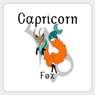 Capricorn Fox Sticker